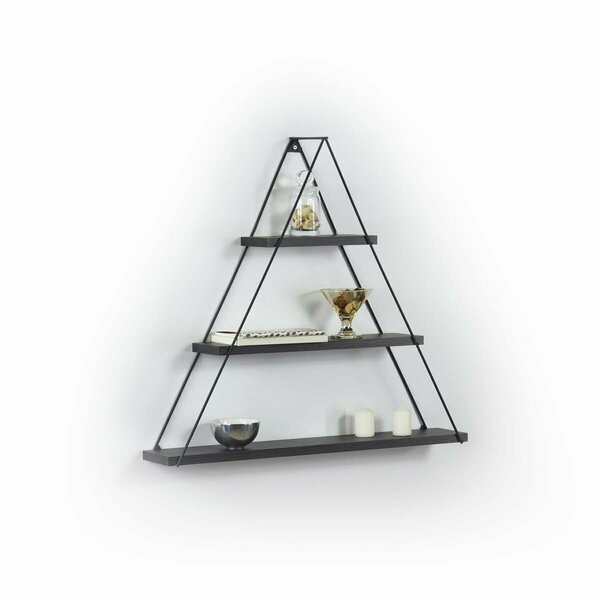 Furnia Moset Decorative Shelf, Black HD-ON35RF-MOS-SH-191005